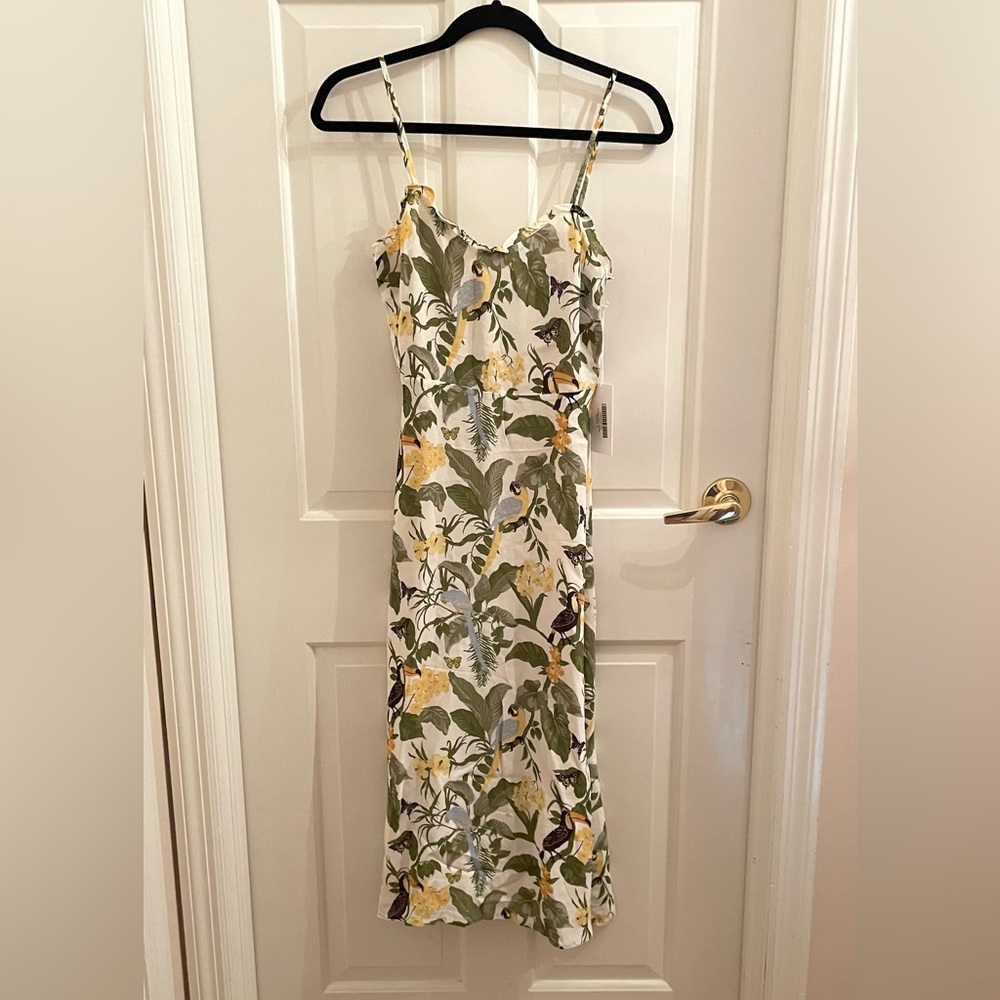 Reformation Cassandra Dress in Tropics